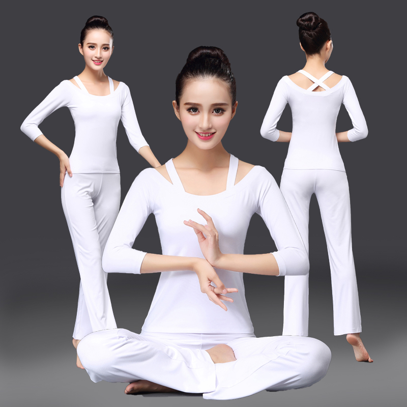 2017 new pattern Spring and summer Yoga suit Woman suit white Length modal Show thin sexy major Fitness wearin the Sports/Yoga/Fitness/Fans supplies , Yoga , Yoga clothes category - from Buy2taobao.com to provide professional Taobao agent buy service