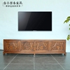 东南亚风格实木雕花电视柜，古今原木家具cb456-10泰式实木电视柜