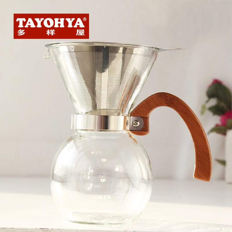 TAYOHYA Genuine diverse housing Nature Whole coffee pot High temperature resistance Glass Kettle with Strainerin the Tableware , Coffee , Coffee pot category - from Buy2taobao.com to provide professional Taobao agent buy service