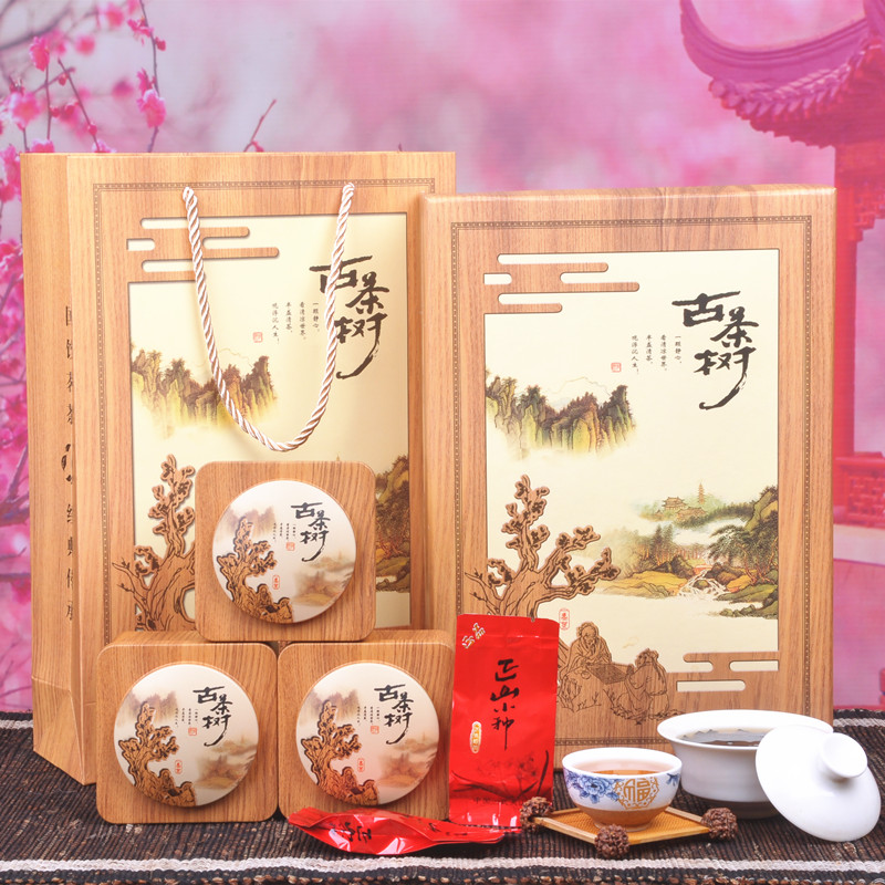 正山小种茶礼盒 武夷山桐木关红茶蜜香型高档茶叶礼盒装节日送礼|msdalam kategori teh, teh hitam (baru), Lapsang souchong - dari Buy2taobao.com untuk memberikan perkhidmatan ejen Taobao profesional membeli