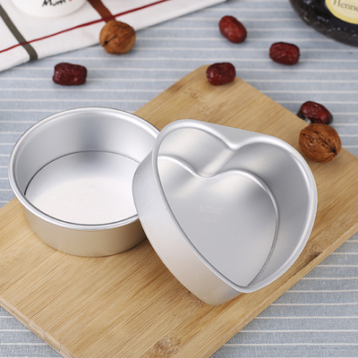 戚风蛋糕模具圆形 4/6/8/10寸活底蛋糕模具 阳极活底胚子烤箱家用