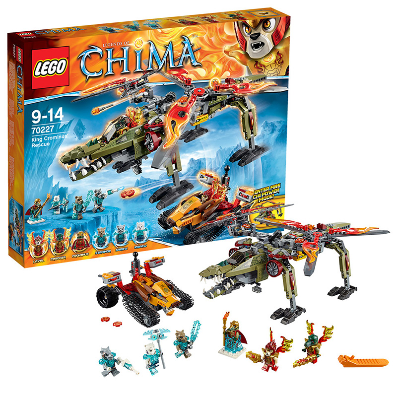 乐高气功传奇70227金狮蛮鳄终极合体救援机 LEGO CHIMA 玩具积木
