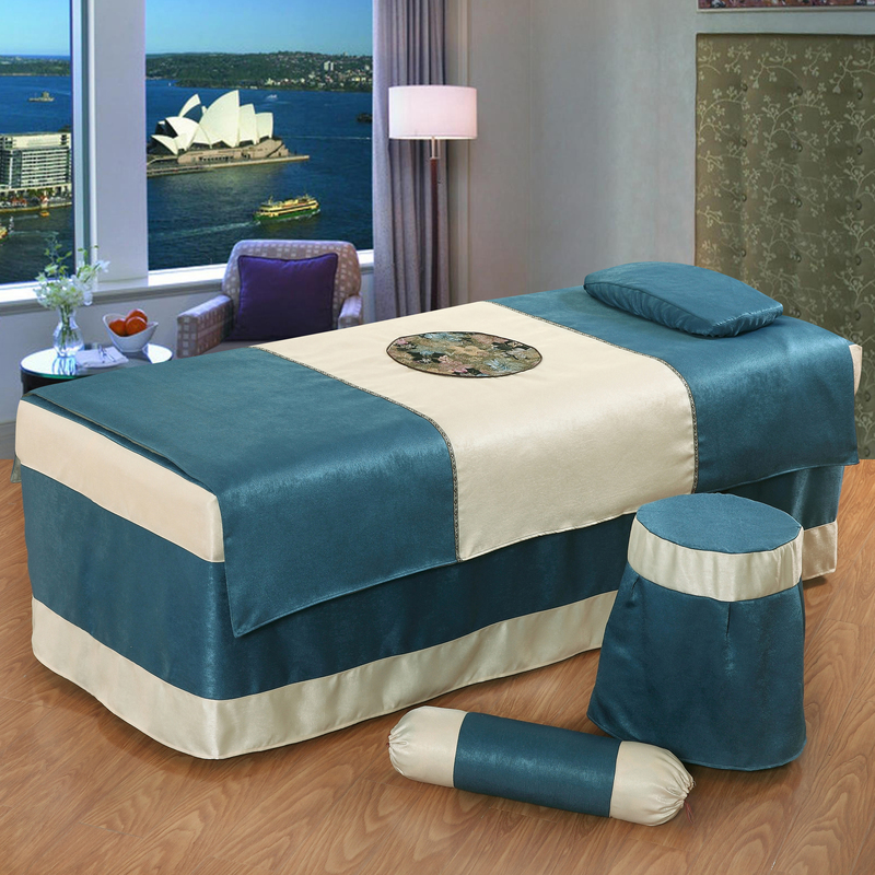 美容床罩四件套美容院会所美体按摩床罩包邮定做艾灸洗头床罩|ruв категории постельные принадлежности, плед - от Buy2taobao.com для оказания профессиональной услуги покупки агента Taobao