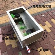 环保塑料乌龟缸带晒台水陆生态水陆池养乌龟缸水龟箱o别墅大型大