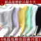 上下架计划:秋冬季薄款中筒袜子女士纯色吸湿排汗纯棉按摩底女生中长棉袜批发