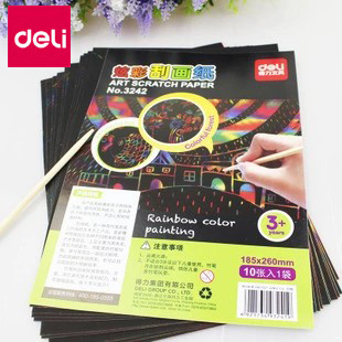 Effective 3242 Scratch drawing paper 16k colour Scratch drawing paper colour Drawing paper Painting Paper 10 Zhang send bamboo penin the Electronic Dictionary/Electronic paper book/Stationery , Painting tools/Painted wood/Calligraphy Supplies , Children's Coloring Book category - from Buy2taobao.com to provide professional Taobao agent buy service