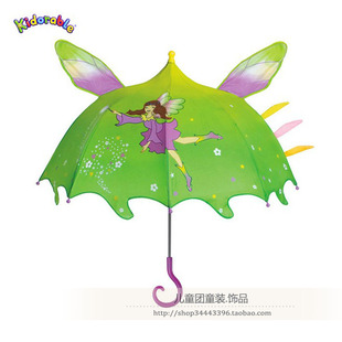 y+出口美国kidorable超仙花仙子，立体造型儿童雨伞宝宝晴雨两用伞