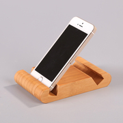 卡扣式iphone创意底座，床头支架竹制底座手机，周边配件竹制手机架