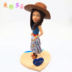 软陶公仔diy泥人真人玩偶陶偶人像蜡像生日礼物 人偶定做软陶人偶
