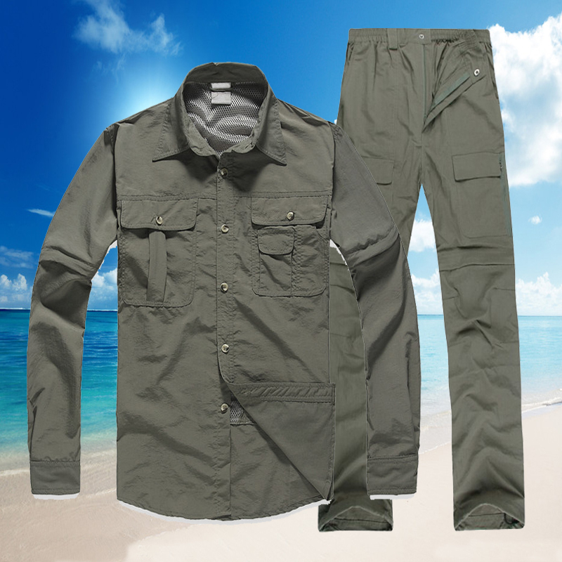 outdoors Assault Sunscreen Water splashing ventilation Quick drying suit man Quick-drying shirt Quick drying pants Removable quick dryingin the Outdoor/Mountaineer/Camping/Travel Goods , Outdoor clothing , Quick-drying underwear , Quick-drying pants suit category - from Buy2taobao.com to provide professional Taobao agent buy service