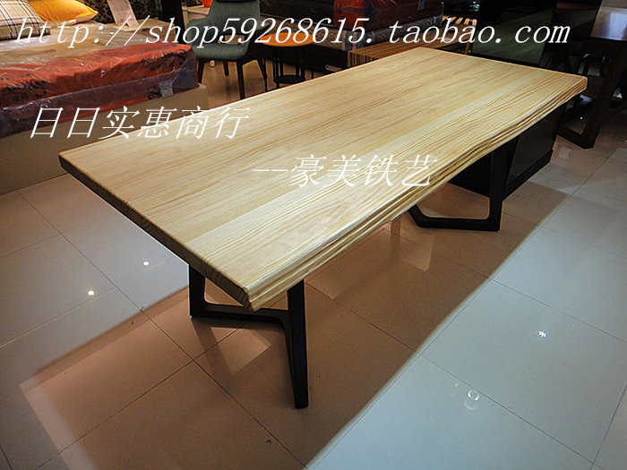loft工业风铁艺餐桌北欧实木办公桌工作桌书桌玄关桌写字桌咖啡桌在类目 住宅家具, 桌类, 餐桌中 - 来自Buy2taobao.com提供专业的淘宝代购服务