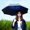 cmon星空小黑伞晴雨伞，两用折叠创意太阳伞，女黑胶遮阳伞防晒紫外线