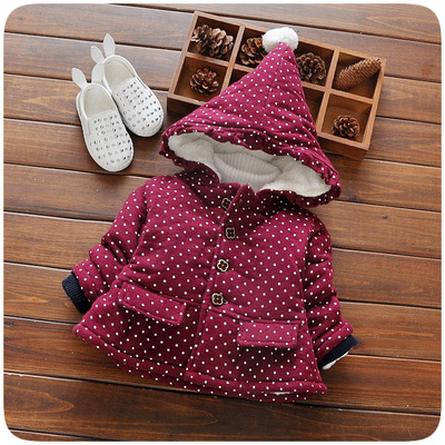 1 2 3 4岁小童装棉服幼儿园小宝宝棉衣妇童可爱