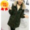 上下架计划:2014秋冬装新款女迷彩军绿色中长款毛呢大衣外套红衣情缘88Q-251