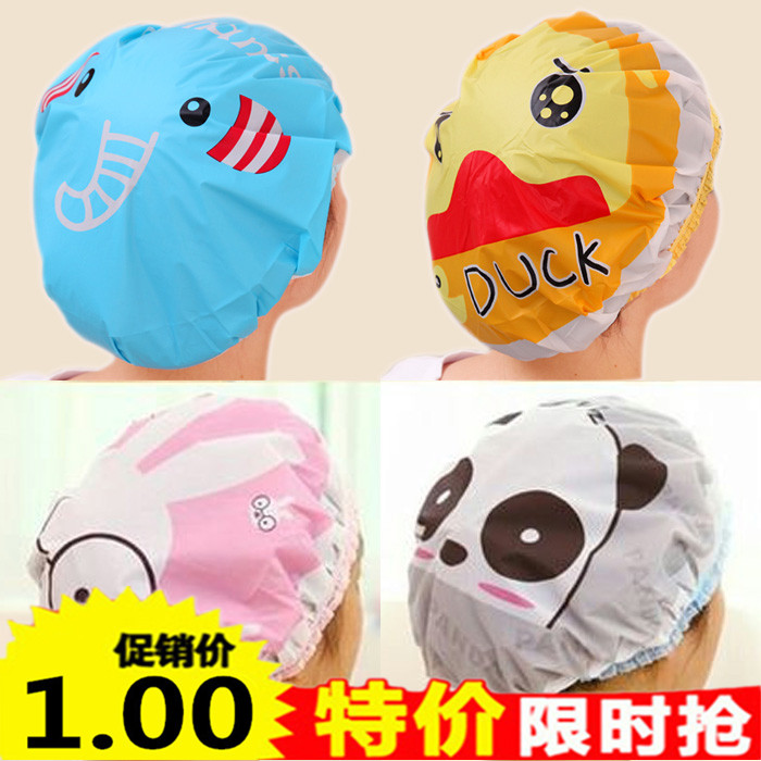 0002可愛卡通成人女士洗澡浴帽日式加厚防水洗頭沐浴帽防油煙帽子在類目 家庭/個人清潔工具, 個人洗護清潔用具, 浴帽中 - 來自Buy2taobao.com提供專業的淘寶代購服務