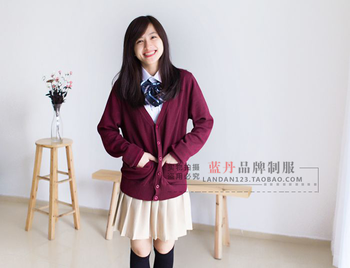 新款日系文艺高小学生校服毛衣开衫外套长袖JK制服针织衫班服套装|ruв категории Женская одежда, костюм/студенты школьную форму/обмундирования, студенты школьную форму - от Buy2taobao.com для оказания профессиональной услуги покупки агента Taobao