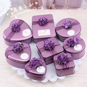 结婚马口铁喜糖盒子创意个性喜糖盒铁盒欧式婚礼糖盒婚庆结婚糖盒