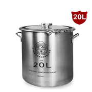316L不锈钢酿酒桶 发酵桶 储酒桶 酿酒罐 自酿 酵素啤酒桶20L加厚