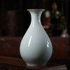 景德镇陶瓷器仿官窑开片花瓶，中式家居客厅装饰工艺品简约摆件摆设
