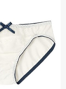 外贸灰色低腰日单蕾丝花边+牛奶丝材质，白兰色(白兰色)三角内裤