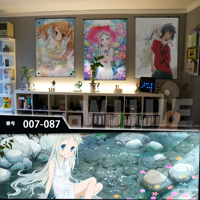 Flower/Unheard nickname Honma bud Kinuko Bud room/Side yard Cartoon murals poster Hanging picture 07-87in the Play mode/Anime/Periphery/cos/Board games , Cartoon/Animation around , Anime cards/Pendant/Stationery category - from Buy2taobao.com to provide professional Taobao agent buy service