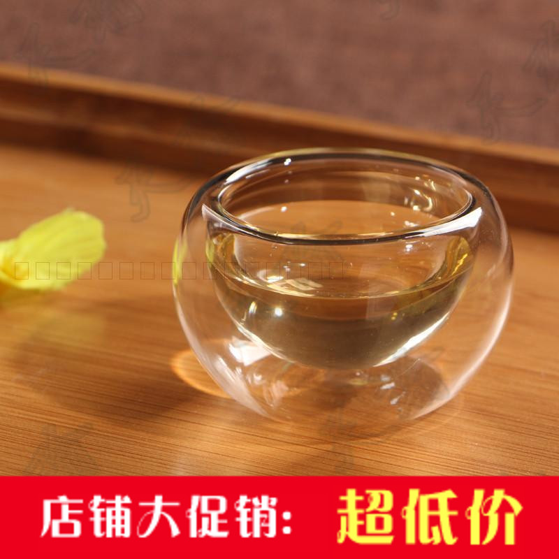 果汁杯功夫茶小杯 双层耐热玻璃杯花茶杯 真空杯 50ML茶杯品茗杯|msdalam kategori pinggan mangkuk, set teh, Cup - dari Buy2taobao.com untuk memberikan perkhidmatan ejen Taobao profesional membeli