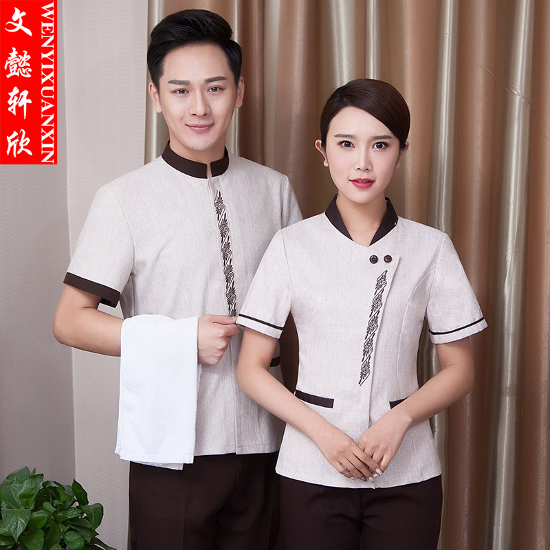 酒店客房保洁服短袖饭店宾馆保洁员工作服夏装物业清洁阿姨PA制服在类目 男装, 套装, 工装制服中 - 来自Buy2taobao.com提供专业的淘宝代购服务