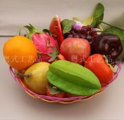 高仿真水果超逼真模型 样板房橱柜装饰品配果篮仿真水果套餐