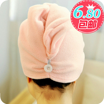 3610 加厚大干发帽超细纤维可爱浴帽 强吸水擦长发速干包头毛巾