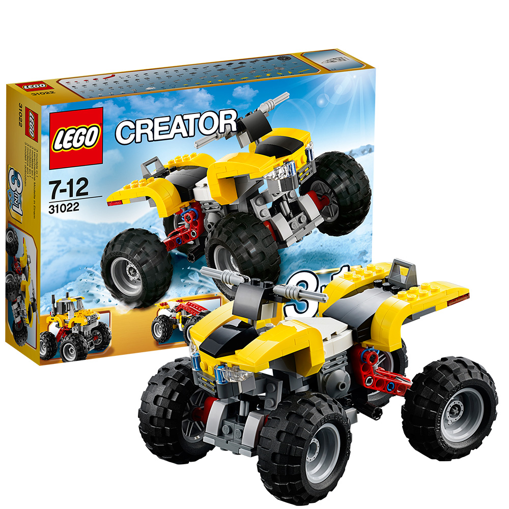 乐高创意百变组31022四轮越野摩托LEGO CREATOR玩具积木拼搭益智