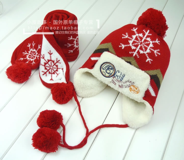 Korean genuine!Snowflake Fawn Plush Ear men and women Children's hats scarves Two suits Baby warmin the Children/Baby/Family fitted , Hat/Muffler/Masks/Gloves/Earmuffs/Booties , Multiple sets of Hat,Muffler,Gloves and other combinations category - from Buy2taobao.com to provide professional Taobao agent buy service