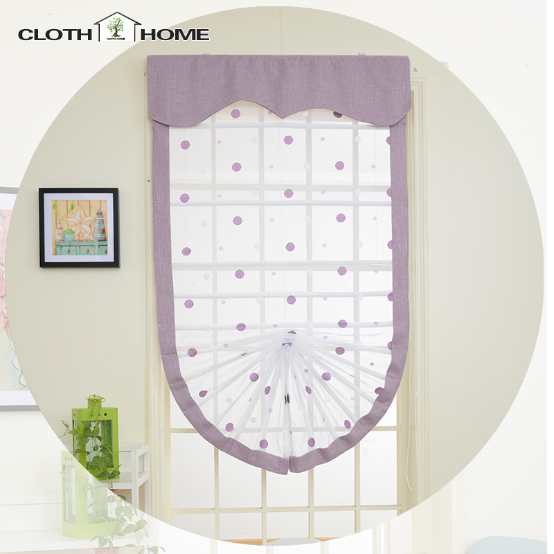 Cloth House customized curtain a living room balcony Restaurant partition curtain fresh Dot Roman blinds Lifting Rolling curtainin the Home Fabric , Curtains and curtain accessories , Custom curtains category - from Buy2taobao.com to provide professional Taobao agent buy service