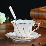 骨瓷咖啡杯套装，欧式陶瓷杯英式下午茶茶具花茶杯，家用红茶杯
