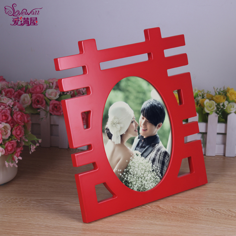 喜字相框 8寸創意洗結婚照片加相框挂牆紅色相片框婚紗照相框擺台在類目 家居飾品, 相框/畫框中 - 來自Buy2taobao.com提供專業的淘寶代購服務