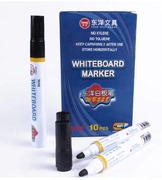 东洋白板笔可擦 水性白板专用笔红色黑色蓝色无毒彩色儿童记号笔
