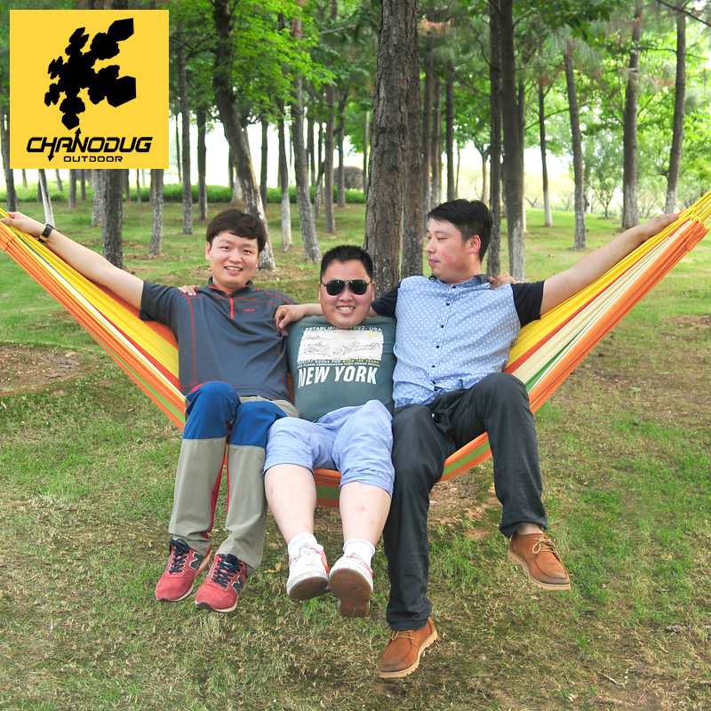 Xianuoduoji enlarge thickening Double Hammock outdoors Single Canvas hammock Field Camp Outdoor Swingin the Outdoor/Mountaineer/Camping/Travel Goods , Outdoor Furniture , Hammock category - from Buy2taobao.com to provide professional Taobao agent buy service