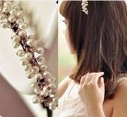 韩国时尚发卡weiwei秀~韩式可爱小串珠，珍珠发箍发卡