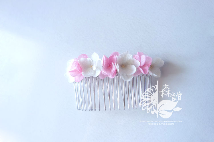 Peach pink-fresh lovely Aesthetic Spend eternity Sweet Pink Combs Hair fork Hairdressing Headdressin the Personalized custom/Design Services/DIY , Custom jewelry , Other custom jewelry category - from Buy2taobao.com to provide professional Taobao agent buy service