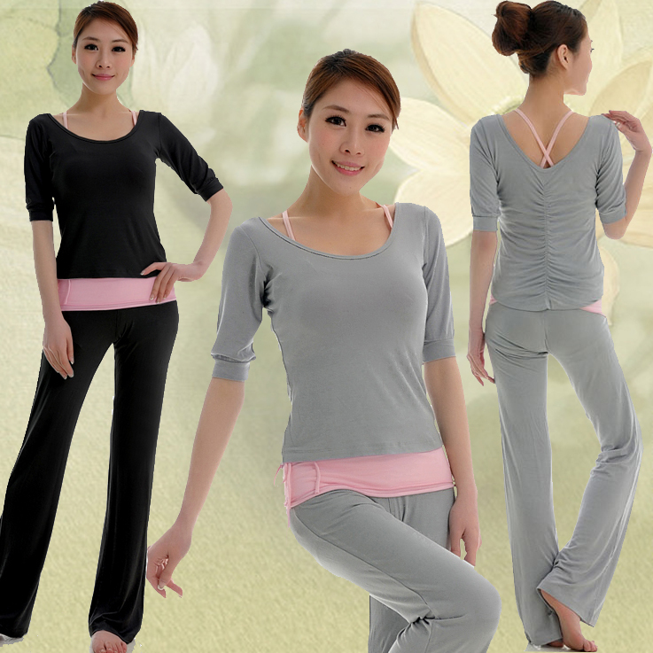 modal Spring and summer Yoga suit Gym motion suit square Dance costume Body beginner 2019in the Sports/Yoga/Fitness/Fans supplies , Yoga , Yoga clothes category - from Buy2taobao.com to provide professional Taobao agent buy service