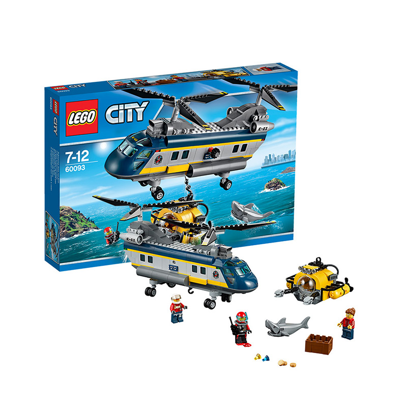 乐高城市组60093深海探险直升机LEGO CITY 玩具积木趣味益智