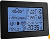 无线温度计气象站家用时钟家用无线室内外温湿度计天气预报仪