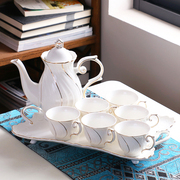 欧式茶具套装带托盘家用陶瓷红茶茶杯客厅小奢华高档英式下午茶壶