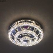 客厅灯水晶灯圆形吸顶灯水晶，吸顶灯家用大气，奢华大厅水晶灯led