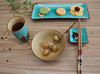 日式和风 陶瓷碗碟盘碗米饭碗筷子套装日式加油厨房餐具套装