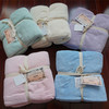特出口日本马卡龙(马卡龙，)色超细纤维，超强吸水快速柔软大浴巾婴儿毯