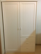 宜家国内穆斯肯 衣柜带2个门+3个抽屉卧室储物大衣柜