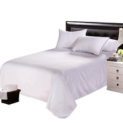 宾馆酒店床上用品白色，纯棉床单美容院足疗全棉，加厚床笠床单棉