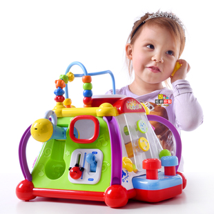 汇乐玩具小天地音乐多功能早教益智游戏台0-3岁宝宝婴儿游戏桌