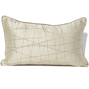 客厅沙发靠垫靠枕抱枕套腰枕不含芯长方形简约现代加厚黑条纹轻奢