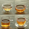 品茶杯手工耐热玻璃把杯，品茗杯闻香杯双层杯小杯子功夫小茶杯